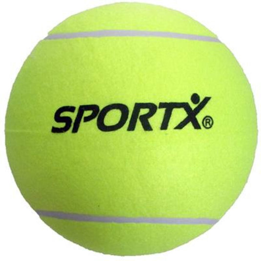 Sportx jumbo tennisbal xl geel, 22cm
