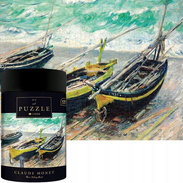 Geronimo games puzzle - 1000 stukjes - interdruk puzzel 1000 stukjes - monet: drie vissersboten -