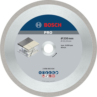 Bosch - diamantdoorslijpschijf best for ceramic 230 x 22,23 x 2,4 x 10 mm
