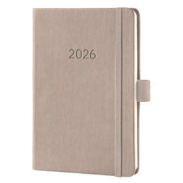 Sigel weekagenda 2026 conceptum - formaat a6 - taupe - hardcover - si-c2661