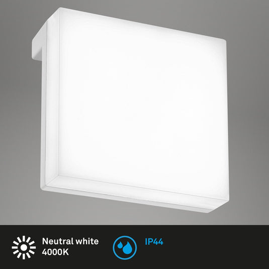 Briloner aniani - set van 2 spiegellampen - spiegelverlichting badkamer - neutral wit licht 4.000k - 6w - 600 lm - chroom - 8x8x3.5 cm