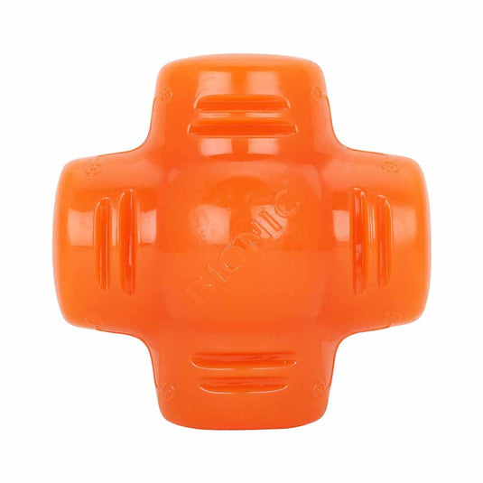 Bionic voederspeeltje treat star 12x12x7cm oranje