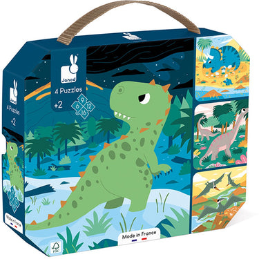 Janod - kartonnen puzzel - dinosaurus