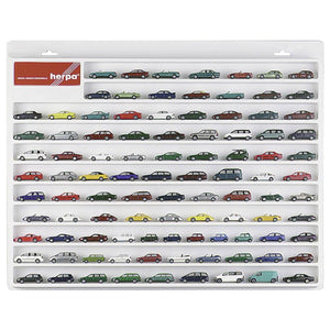 Herpa vitrine voor personenauto's (wit)