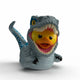 Numskull jurassic world tubbz pvc figure blue 1st edition 10 cm mini-figuur