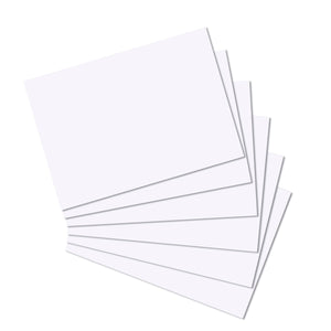 Herlitz indexkaarten - a4 - blanco - 100 stuks - wit