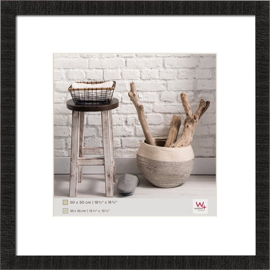 Walther home - houten lijst - fotoformaat 50x50 cm - zwart