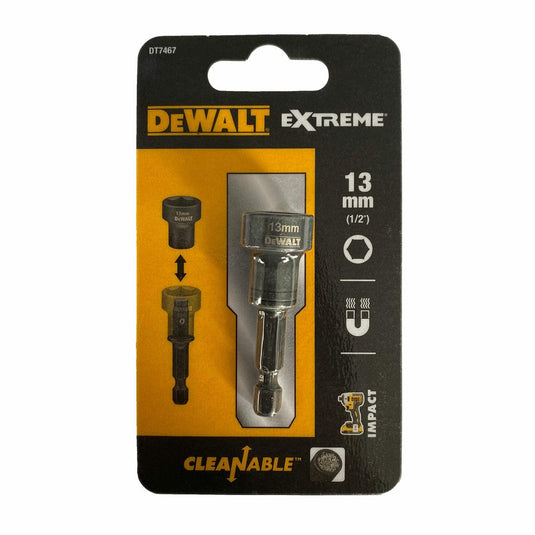 Dewalt dt7467 impact magnetische zeskantdop (reinigbaar) 13mm