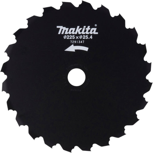 Makita beitelzaagblad 225 x 25,4 mm 24 tands staal ( 199872-9 ) voor accu bosmaaier ur 013 g