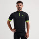 Rogelli core heren fietsshirt - korte mouw - korte rits - zwart fluor