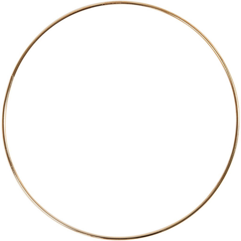 Load image into Gallery viewer, Creativ company metalen draadring goud, 20cm
