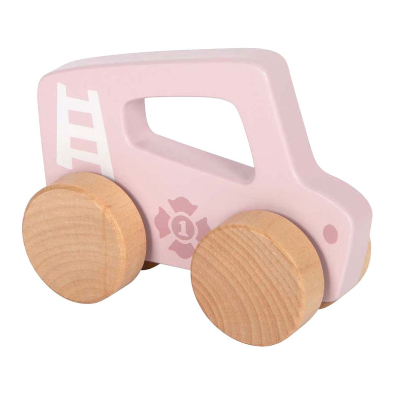 Load image into Gallery viewer, Small foot - houten duwautootje roze
