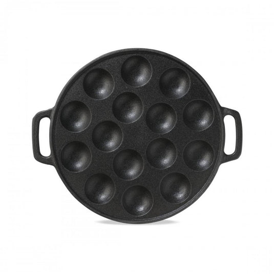 Merkloos sans marque imerial kitchen poffertjespan - gietijzer - ø25 cm