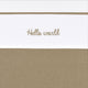 Meyco baby hello world ledikant laken - taupe - 100x150cm - 0.3 tog