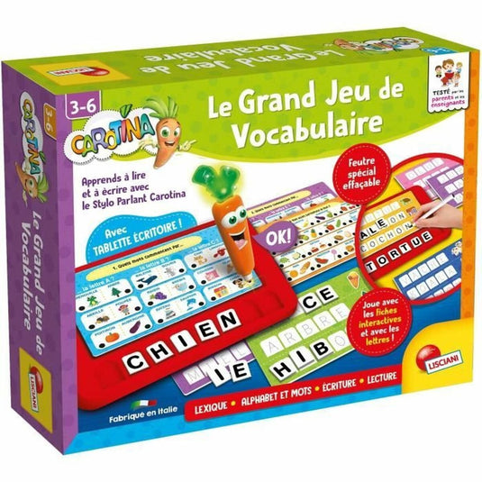 Lisciani carotina stylo parlant le grand jeu de vocabulaire