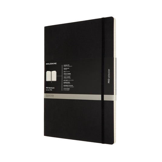Moleskine professional notitieboek - a4 - softcover - zwart