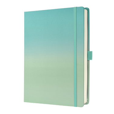 Sigel bulletjournal - jolie - a5 - gradient sea - punt-gelijnd - dot-liniatuur - hardcover - si-jb102