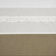 Meyco baby ruffle ledikant laken - offwhite - 100x150cm - 0.3 tog