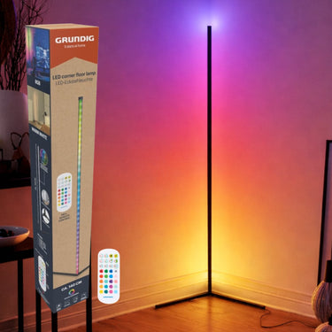 Grundig led-hoeklamp met afstandsbediening, 140cm