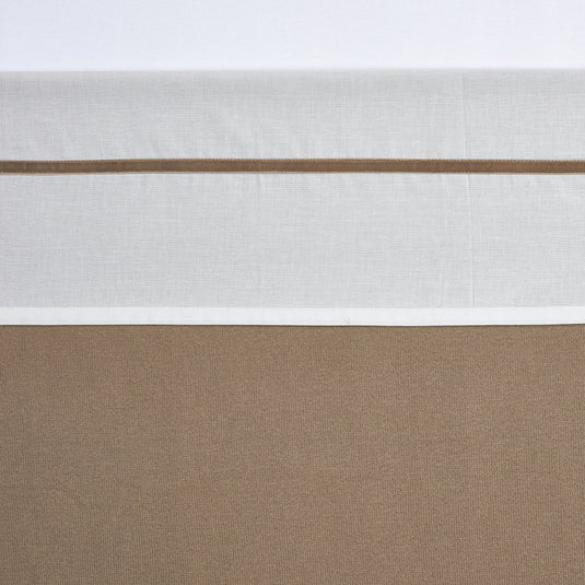 Meyco baby bies ledikant laken - taupe - 100x150cm - 0.3 tog