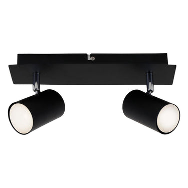 Briloner run - plafondspot - opbouwspots met 2-lichts - draaibaar - plafondlamp - gu10 - max. 40 watt - zwart