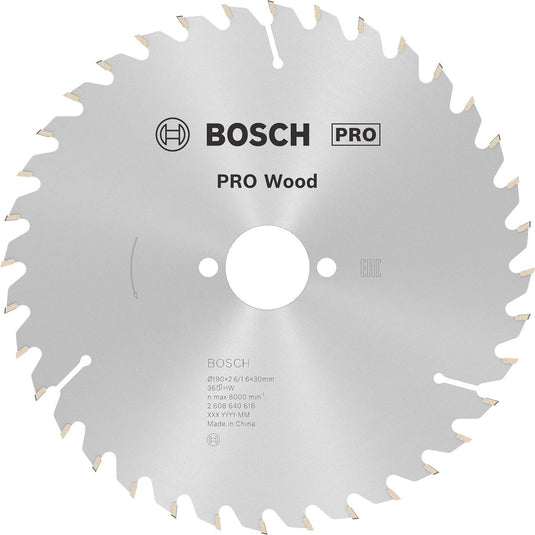 Bosch cirkzb opt 190x30x2,6 36t wz