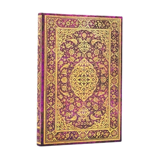 Paperblanks 2026 the orchard (persian poetry) mini 12-month horizontal hardcover flexi dayplanner 2026 (elastic band closure)