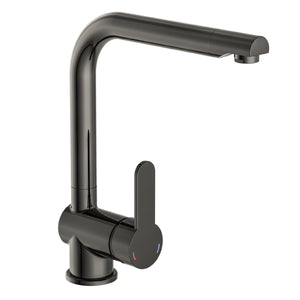 Schütte rio design keukenkraan - mengkraan - hoge, draaibare uitloop - zijdelingse greep - gunmetal-look