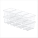 Rotho core basic opbergboxen - set van 8 - stapelbaar - 1,2 ltr