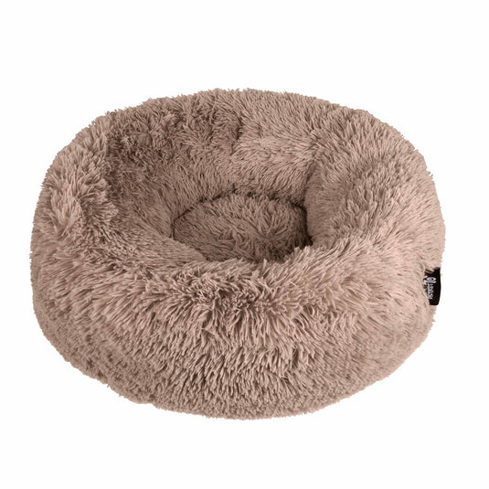 District 70 fuzz donut hondenmand - mocca - medium ø 60 cm