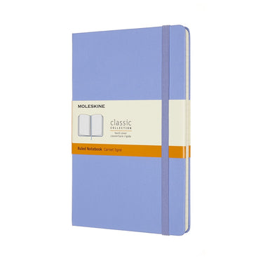 Moleskine classic notitieboek - large - hardcover - gelinieerd - hortensia blauw