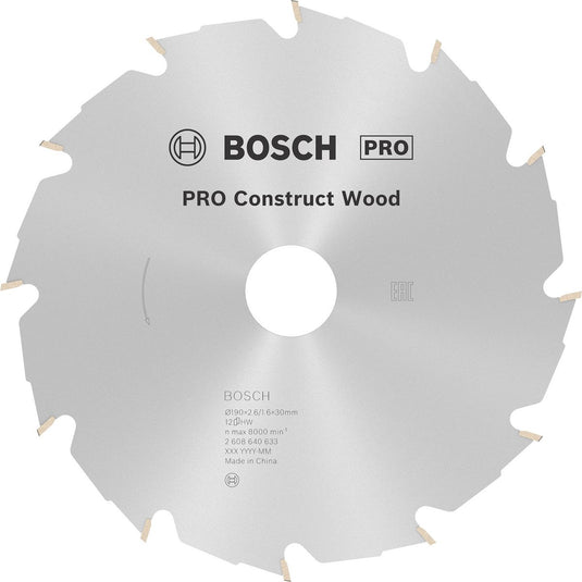 Bosch cirkzb constr. wood 190x30x2,6 12t fwf