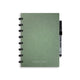 Correctbook a5 uitwisbaar notitieboek – linnen hardcover – herbruikbaar schrift – olive green – blanco – inclusief pen wisdoekje – aanvulbaar met extra pagina’s