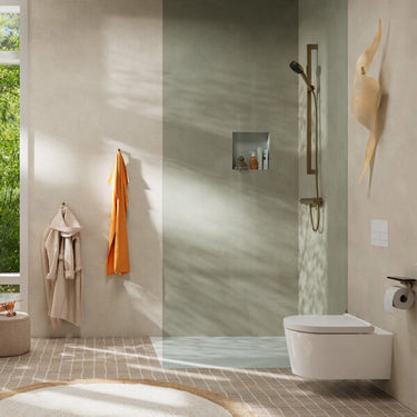 Hansgrohe tecturis s - douchekraan - opbouw - ééngreeps bediening - mat zwart
