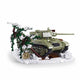 Sluban m38-b7072 - t34s rc medium tank bouwset | ww2 army auto constructie modelbouw | educatief militair leger speelgoed bouwpakketten voor kinderen volwassenen | incl. radiografisch bestuurbare remote minifigure | bouwdoos met 873 bouwstenen