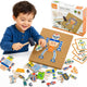 Vigatoys viga toys houten robot spijkerspel - educatief hobbypakket met 45 stuks - oog-hand coördinatie en precisie verbeteren