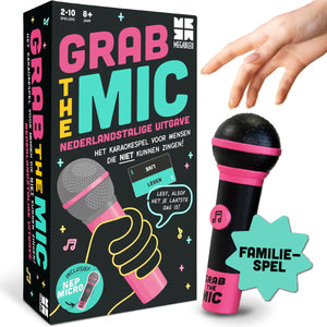 Megableu grab the mic - karaoke partyspel - muziekspel voor 2-10 spelers - bekend van tiktok - nederlandstalige versie