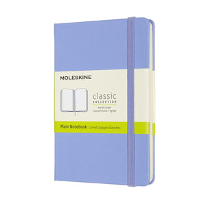 Moleskine classic notitieboek - pocket - hardcover - blanco - hortensia blauw