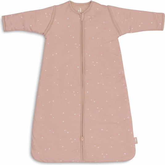 Jollein baby slaapzak winter met afritsbare mouw 70cm - twinkling wild rose - winterslaapzak