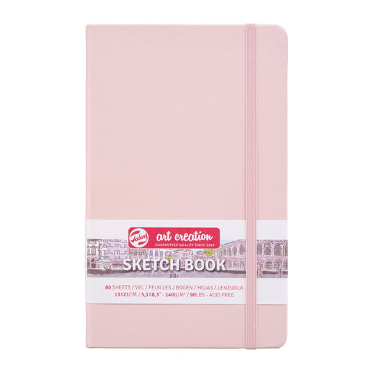 Talens art creation schetsboek pastel roze 13 x 21 cm 140 g 80 vellen