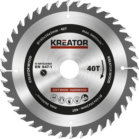 Kreator - krt020405 - cirkelzaagblad - 140mm40t