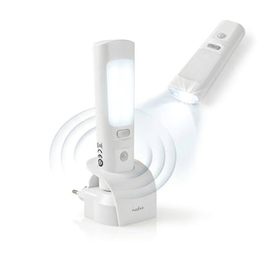 Nedis led oriëntatielicht en zaklamp – nachtlamp – oplaadbaar – bewegingssensor – 37 lm – 3 m bereik
