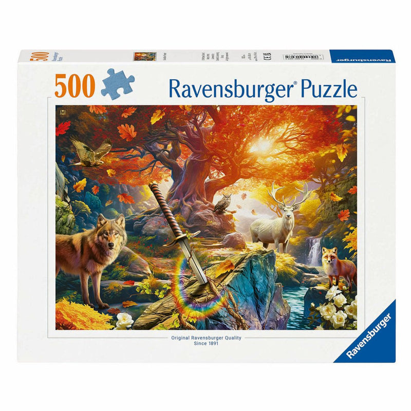 Load image into Gallery viewer, Ravensburger legpuzzel het bos van excalibur, 500st.
