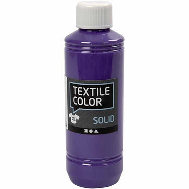 Creativ company textile color dekkende textielverf - paars, 250ml