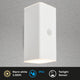 Briloner kuni - buitenlamp met bewegingssensor - buitenverlichting met oplaadbare batterij - tuinverlichting met usb -- 15,5 x 6,5 x 8,5 cm - wit