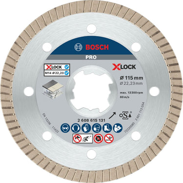 Bosch accessories 2608615131 x-lock-diamantdoorslijpschijf 115 mm diameter 115 mm 1 stuk(s)