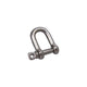 Seilflechter d-sluiting - kort - 5 mm - a4 rvs aisi 316 - 1300 dan