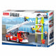 Sluban fire brandweerauto met telescoopladder ladderauto bouwspeelgoed kinderen vanaf 6 jaar – constructiespeelgoed bouwdoos met 343 bouwstenen – m38-b0966
