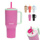 Kambukka rio - tumbler 950ml - bubblegum mint waterfles met telescopisch rietje - lek proof - bpa vrij