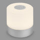 B.k.licht briloner - oplaadbare mini tafellamp - met usb-c - draadloos - dimbaar - buitenlamp - kinderlamp - 2.700k warm wit licht - 7x7 cm - chroom
